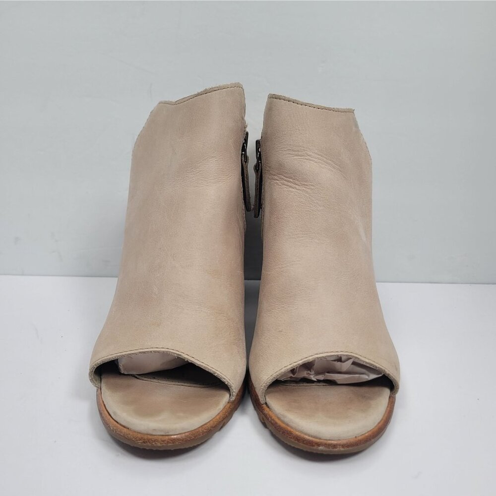Sorel Nadia Women's Beige Peep Toe Ankle Boots US Size 9 - Picture 3 of 9